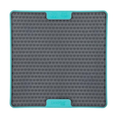 LickiMat Soother Tuff Slow Food Mat Dog Bowl - Turquoise