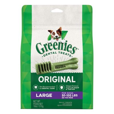 Greenies Original Dental Treats For Dogs - Large 22-45 Kg  340 Gm