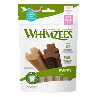 Whimzees Puppy Valuebag Dental Treats Xsmall/Small 30's  2 Pack