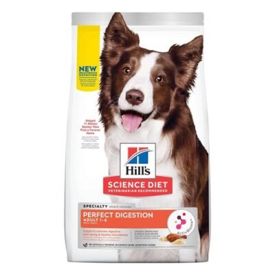 Hill's Science Diet Perfect Digestion Adult 1-6 Chicken, Brown Rice & Whole Oats Recipe Dry Dog Food  9.98 Kg