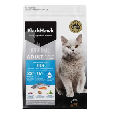 Black Hawk Fish Adult Dry Cat Food New Formula   1.5 Kg