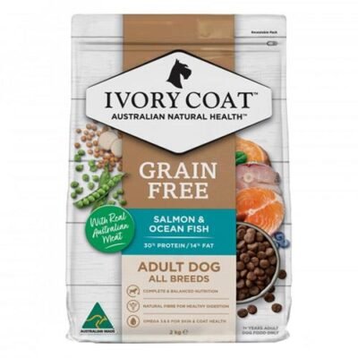 Ivory Coat Grain Free Adult All Breeds Salmon & Ocean Fish Dry Dog Food 13 Kg