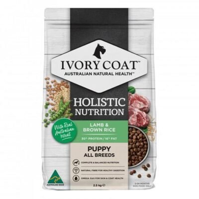 Ivory Coat Holistic Nutrition Puppy Dry Food Lamb And Brown Rice  2.5 Kg