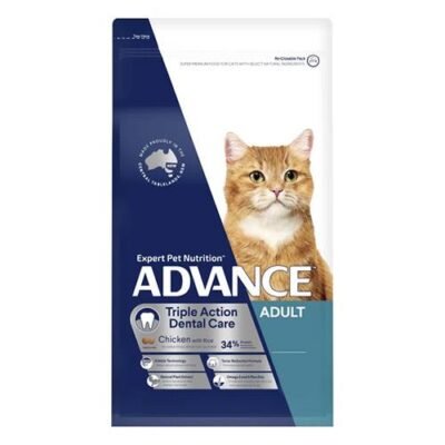 Advance Triple Action Dental Care Chicken With Rice Adult Cat Dry Food  2 Kg