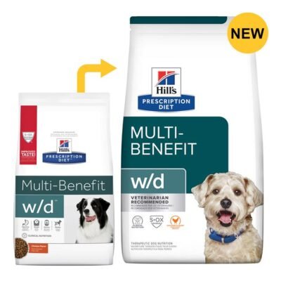 Hill's Prescription Diet W/D Multi-Benefit Chicken Flavour Dry Dog Food  12.5 Kg