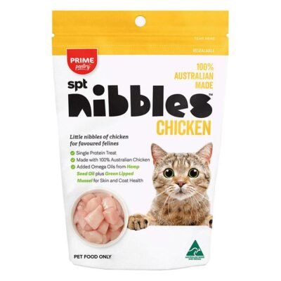 Prime Pantry Nibbles Spt Single Protein Chicken Treats For Cats 40 Gm  4 Pack