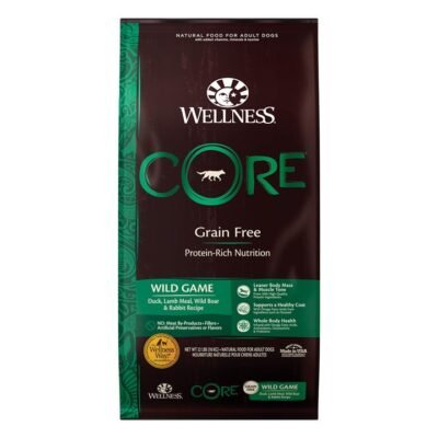 Wellness Core Grain Free Adult Wild Game Formula Duck, Lamb Meal, Wild Boar & Rabbit Dry Dog  10 Kg