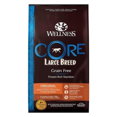 Wellness Core Grain Free Large Breed Adult Formula Deboned Chicken, Chicken Meal & Turkey Meal Dry Dog  11.8 Kg