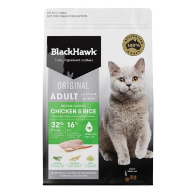 Black Hawk Chicken And Rice Adult Cat Dry Food  8 Kg