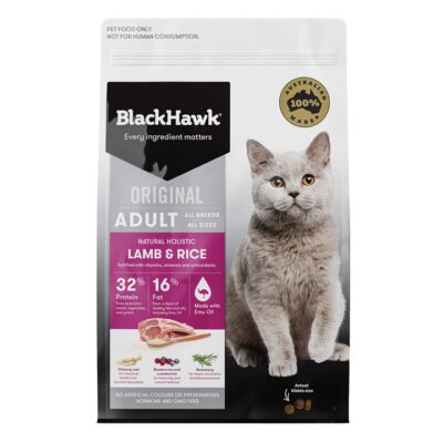 Black Hawk Lamb & Rice Adult Cat Dry Food   3 Kg