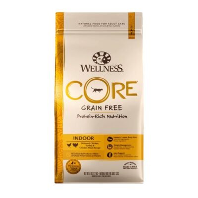 Wellness Core Grain Free Indoor Chicken Formula Deboned Chicken, Turkey & Chicken Meals Dry Cat  907 Gm