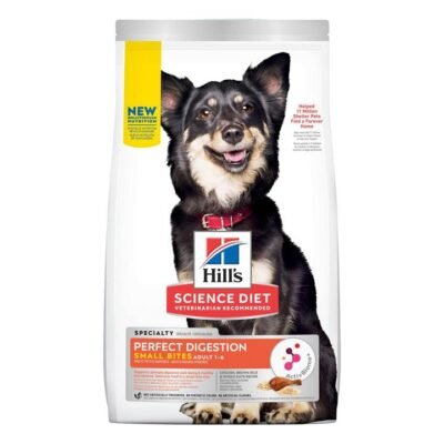 Hill's Science Diet Perfect Digestion Small Bites Adult 1-6 Chicken, Brown Rice & Whole Oats Recipe Dry Dog Food  1.59 Kg