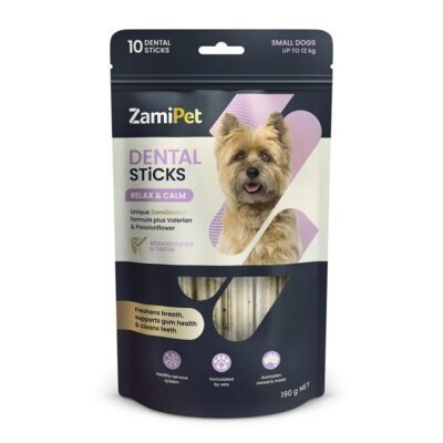 Zamipet Dental Sticks Relax & Calm Dog Treats (Small Dogs Up To 12kg) 10 Pack
