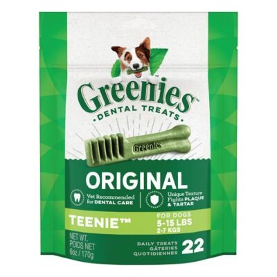 Greenies Original Dental Treats For Dogs - Teenie 2-7 Kg  170 Gm