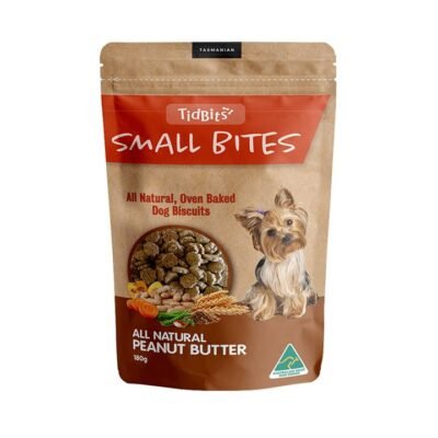 Tidbits Small Bites Peanut Butter Biscuit Treats For Dogs  180 Gm