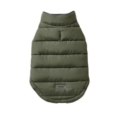Snooza Wear Sport Puffer Dog Jacket Green 1 Piece - Small