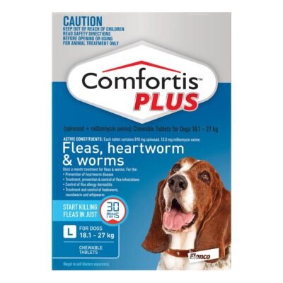 Comfortis Plus For Large Dogs 18.1-27kg Blue 6 Chews
