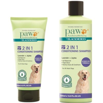 PAW 2-in-1 Natural Conditioning Shampoo for Dogs - 500ml