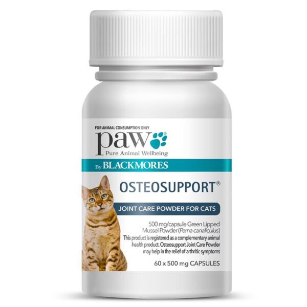 Paw Osteosupport Joint Care Powder Capsules for Cats - 60s