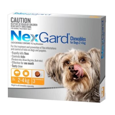 NEXGARD FOR DOGS 2-4KG - Orange 3 Pack