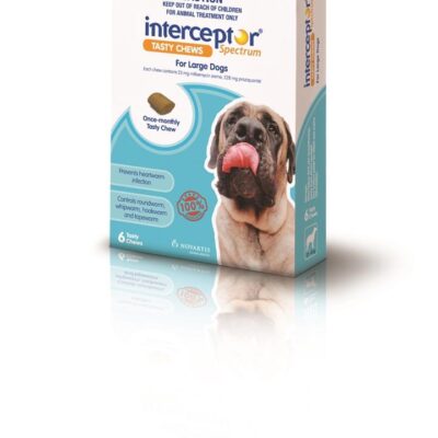 Interceptor Spectrum Chewable Wormer - Large 22-45kg - 6 Pack