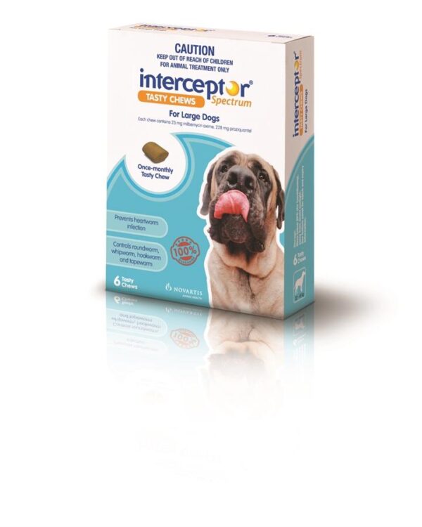 Interceptor Spectrum Chewable Wormer - Large 22-45kg - 6 Pack