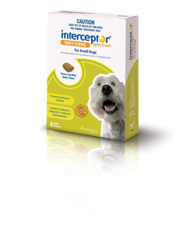 Interceptor Wormer - Small 4-11kg - 3pk