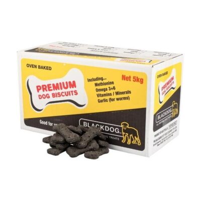 Black Dog Naturally Baked Charcoal Australian Biscuit Treats for Dogs 5kg