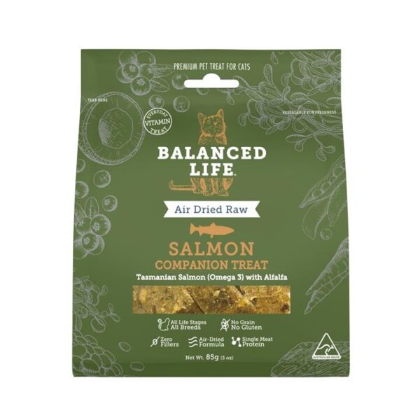 Balanced Life Australian Grain Free Companion Cat Treats - Salmon 85g