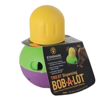 Starmark Bob a Lot Interactive Treat Dispenser Dog Toy - Small