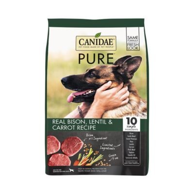 CANIDAE PURE Land Grain Free Formula with Fresh Bison Dry Dog Food 9.5kg