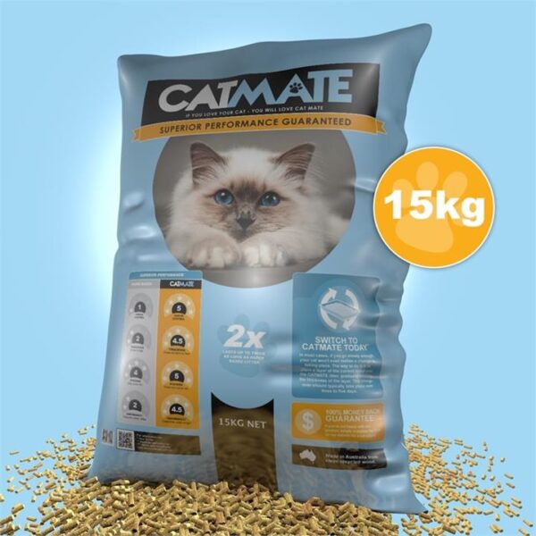 Cat Mate Eco-friendly Wood Pellet Australian Cat Litter  [Size: 15kg]