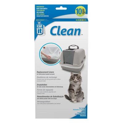 Catit Clean Unscented Litter Tray Liners for Catit Litter Trays -10-pack - Regular