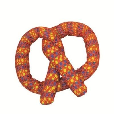 Petstages Catnip Plaque Away Pretzel Cat Chew Toy