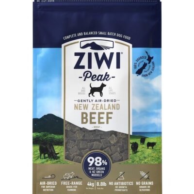 Ziwi Peak Air Dried Grain Free Dog Food 4kg Pouch - Free Range Beef