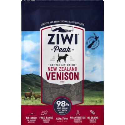 Ziwi Peak Air Dried Grain Free Dog Food 454g Pouch - Venison