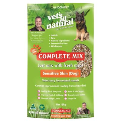 Vets All Natural Complete Mix Muesli for Fresh Meat for Dogs with Sensitive Skin - 15kg