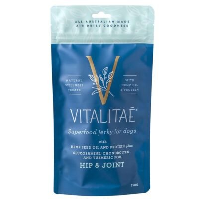 Vitalitae Superfood & Hemp Oil Dog Treats - Hip & Joint Jerky - 150g
