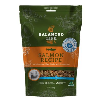 Balanced Life Air Dried Grain Free Single Protein Dog Food - Salmon - 200g
