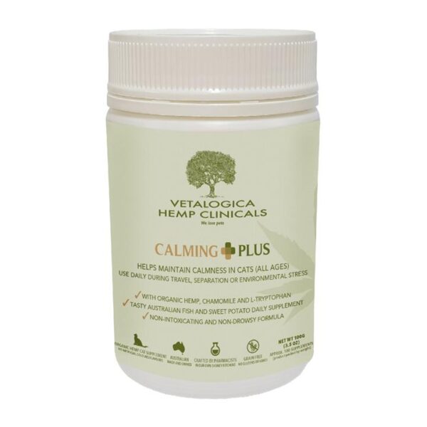 Vetalogica Hemp Clinicals Calming Plus Cat Supplement 100g
