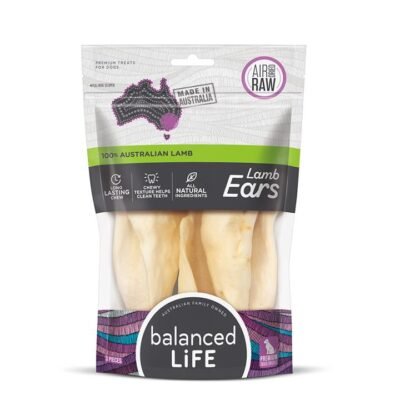 Balanced Life Australian Natural Grain Free Lamb Ears Dog Treat - 3 pieces