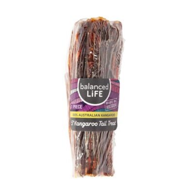 Balanced Life Australian Natural Grain Free Kangaroo Tail Dog Treat 13cm - Box of 15