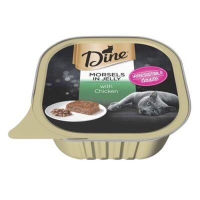 Dine Classic Collection Jelly Morsels With Chicken Wet Cat Food 85gm 14 Pack