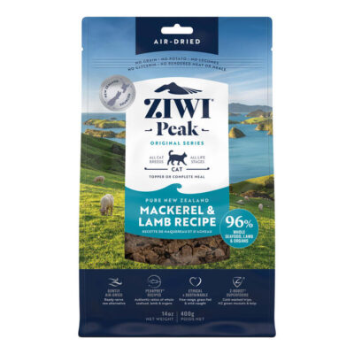 Ziwi Peak Air Dried Mackerel & Lamb Recipe Dry Cat Food  400 Gm