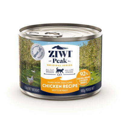 Ziwi Peak Cat Wet Chicken Recipe 185 Gms 12 Cans