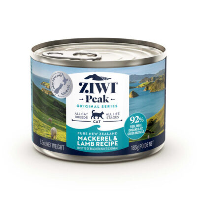 Ziwi Peak Cat Wet Mackerel & Lamb Recipe 185 Gms 12 Cans