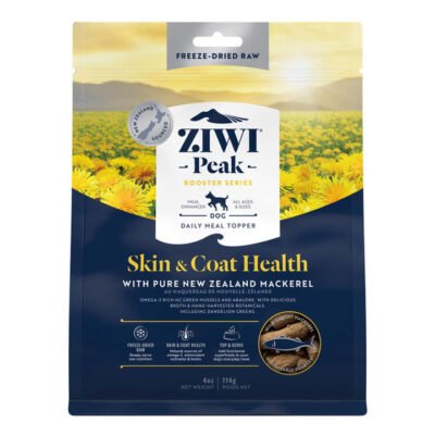 Ziwi Peak Freeze Dried Booster Skin & Coat Mackerel Dog Food  114 Gm