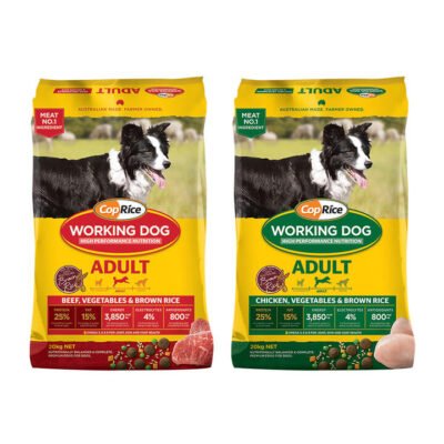 Coprice Working Dog Adult Chicken, Vegetables & Brown Rice Dry Dog Food  20 Kg