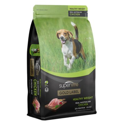 Supervite Gold Label Healthy Weight Real Australian Chicken Dry Dog Food  7.5 Kg