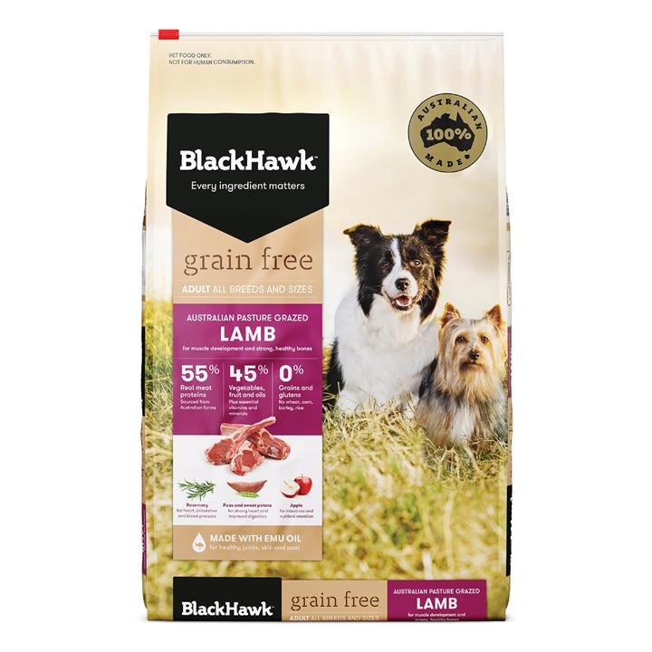 Black Hawk Grain Free Adult Lamb Dry Dog Food   2.5 Kg